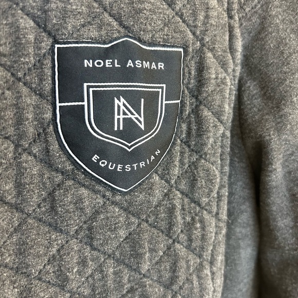 Noel Asmar M Gray Quilted Utility Jacket with elbow patches GUC - Picture 4 of 16